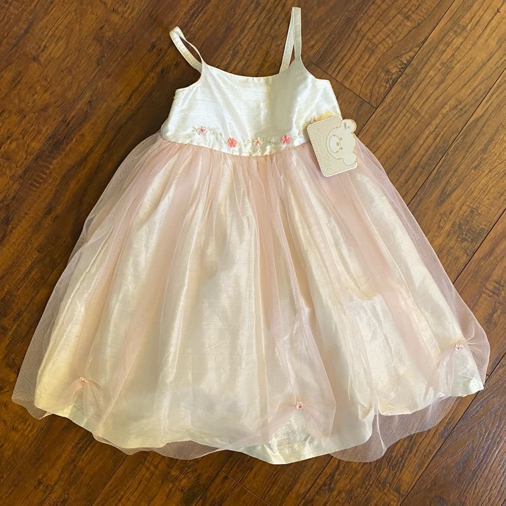 NEW - Cotton/Silk Tulle Dress SIZE 4YRS